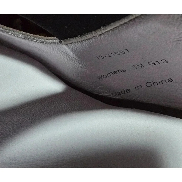 WOMEN'S Johnston & Murphy Denise Coffee Brown Suede 10 M Slip-On Heel Pump New - Picture 9 of 9